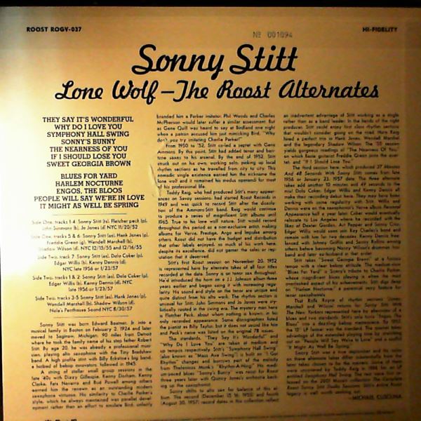 Stitt Sonny — Lone Wolf: The Roost Alternates