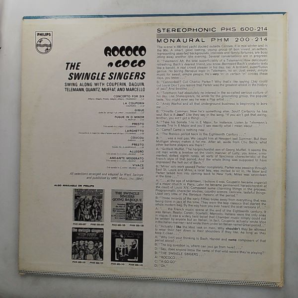 Swingle Singers — Rococo A -Go-Go