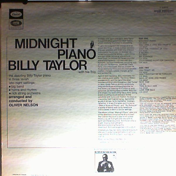 Taylor Billy — Midnight Piano