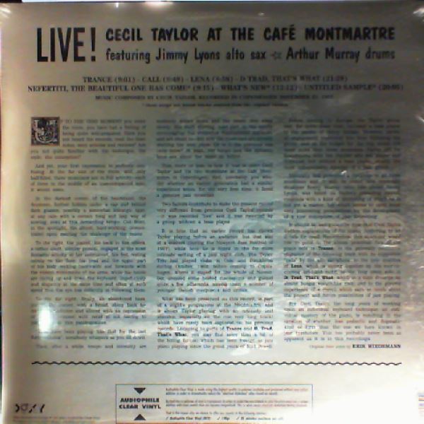 Taylor Cecil — Live At The Cafe Montmartre