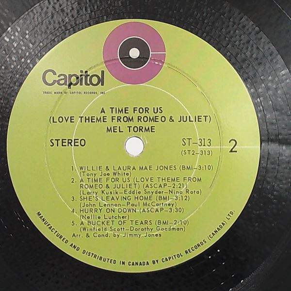 Torme Mel — A Time For Us