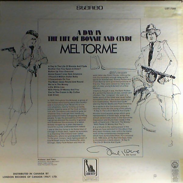 Torme Mel — Day in the life of Bonnie and Clyde