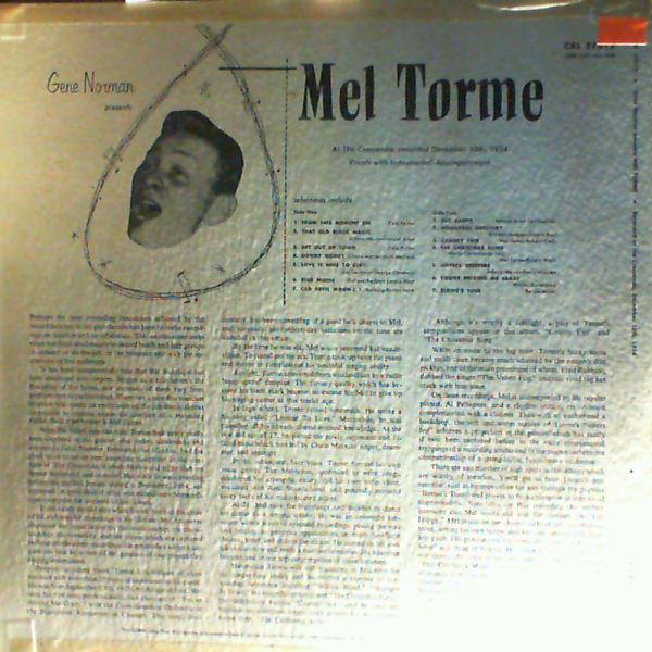 Torme Mel — Norman Gene Presents Torme Mel At The Crescendo