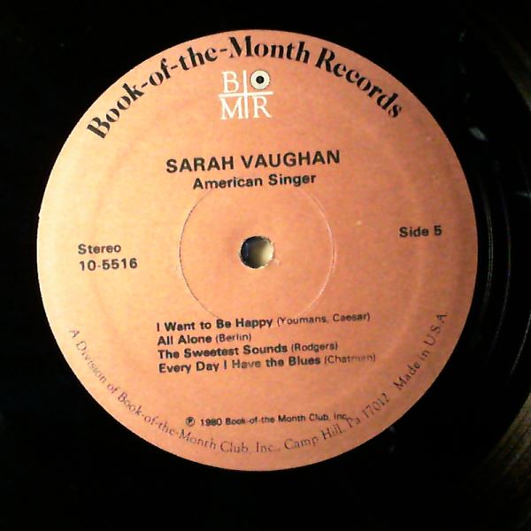 Vaughan Sarah — American Singer