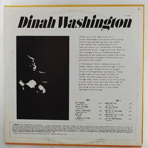 Washington Dinah — Washington Dinah (Take Me In Your Arms)
