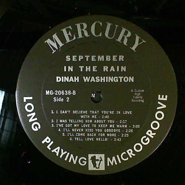 Washington Dinah — September In The Rain