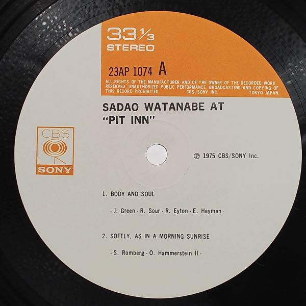 Watanabe Sadao — At Pit Inn