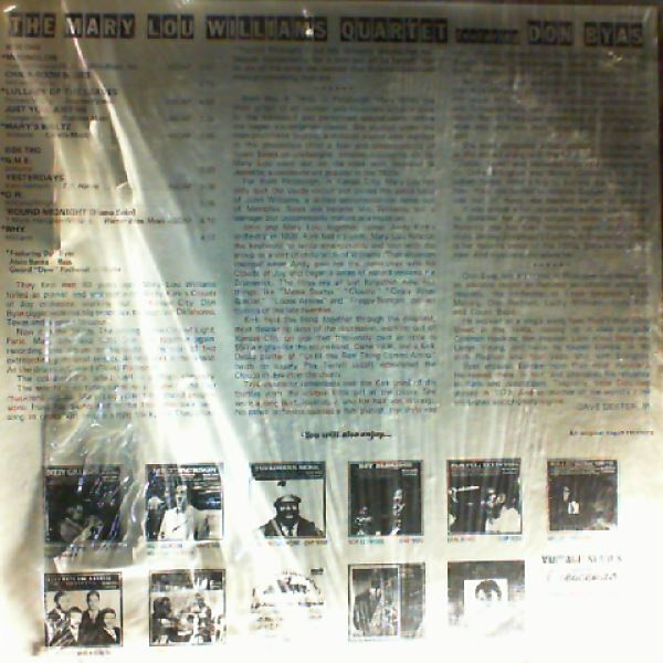 Williams Mary Lou Quartet Featuring Byas Don — Williams Mary Lou Quartet Featuring Byas Don