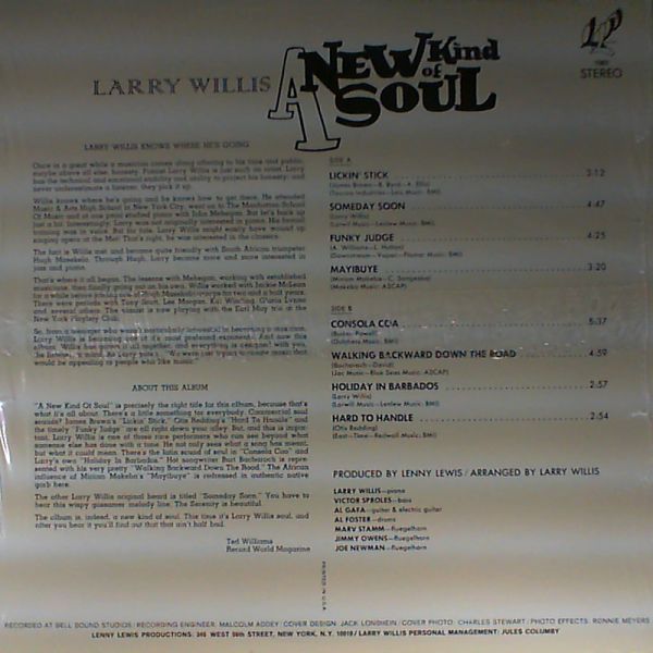 Willis Larry — A new kind of soul