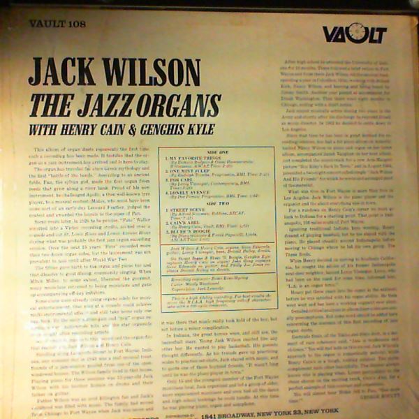 Wilson Jack — Jazz Organs