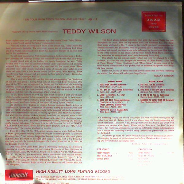 Wilson Teddy — "On Tour" With Wilson Teddy And His Trio