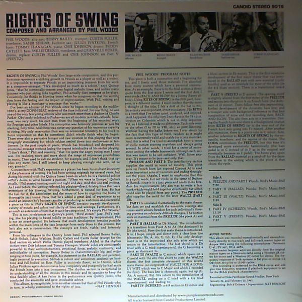 Woods Phil — Rights of swing