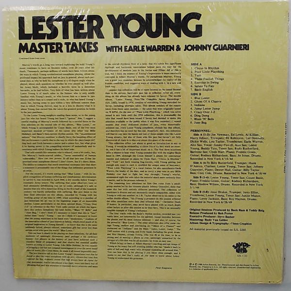 Young Lester — Master Takes With Warren Earle & Guarnieri Johnny