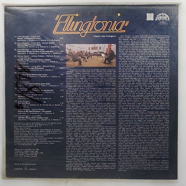 Classic Jazz Collegium — Ellingtonia