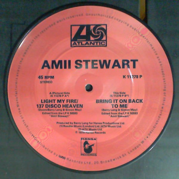 Amii Stewart — Light My Fire / 137 Disco Heaven