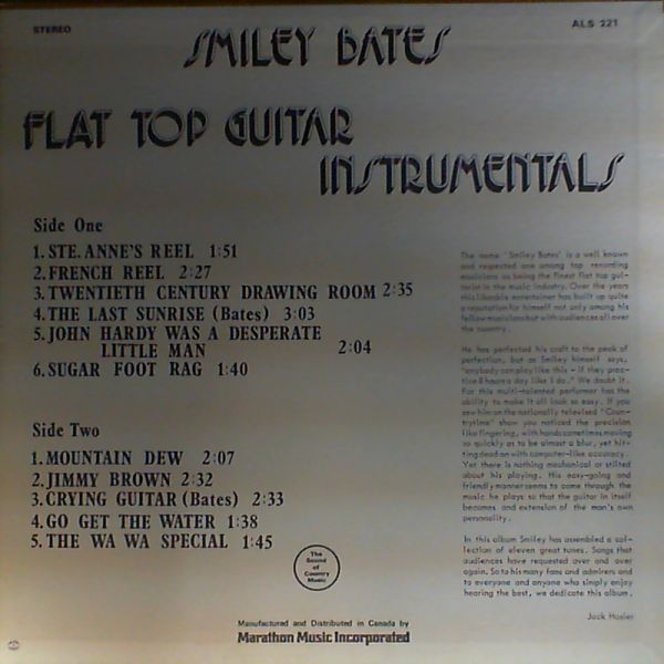 Bates Smiley — Flat top guitar in instrumentals