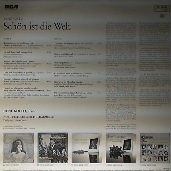 Kollo Rene — Schon ist die Welt