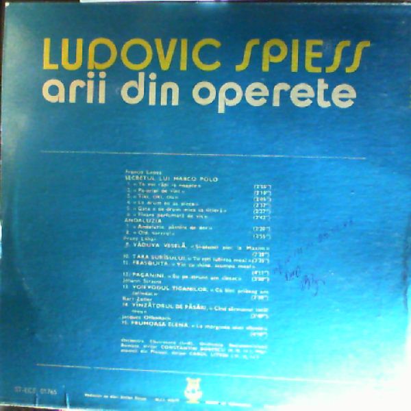 Spiess Ludovic — Arii Din Operete