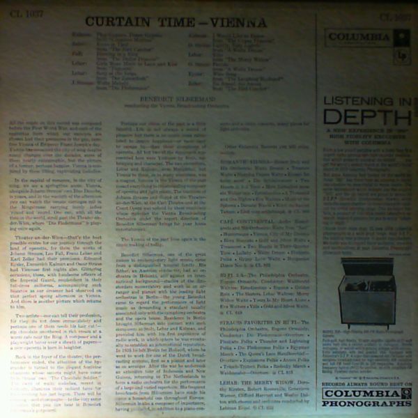 Vienna Broadcasting Orchestra (cond. Silberman B.) — Strauss J. Fall L. Lehar F. Zeller K. Eysler E. Kalman E. Straus O.