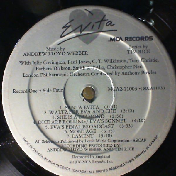 Webber Lioyd Andrew — Evita