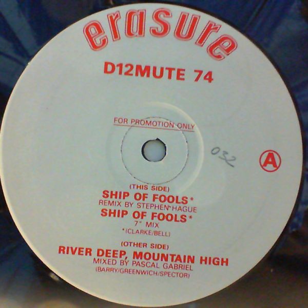 Erasure — Ship Of Fools/ River deep, mountain high