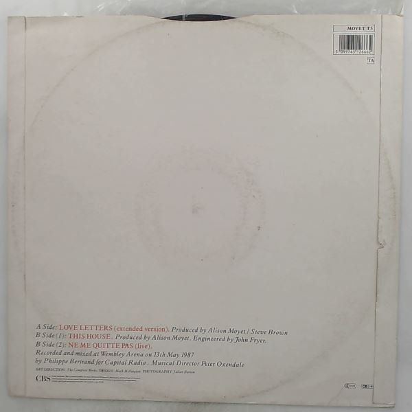 Moyet Alison — Love Letters (Extended Version) / This House / Ne Me Quitte Pas (Live)