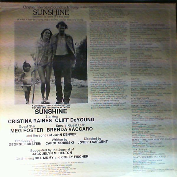 Denver John — "Sunshine". Original Motion Picture Saundtrack