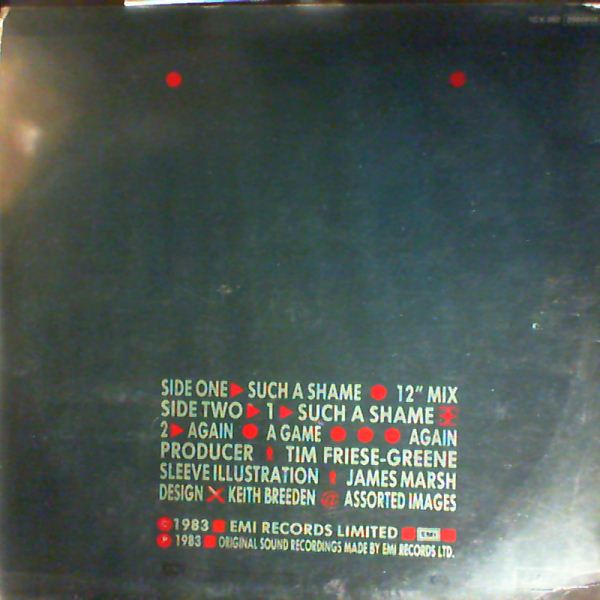 Talk Talk — Such A Shame / Again, A Game...Again