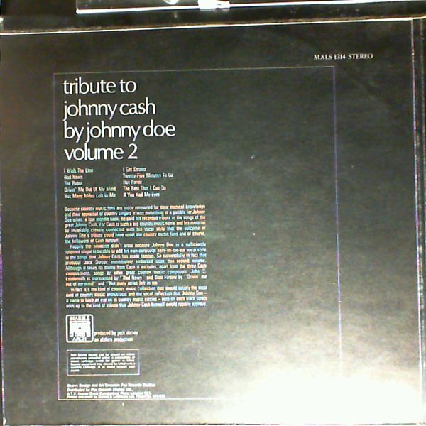 Doe Johnny — Tribute to Cash Johnny by Doe Johnny vol. 2