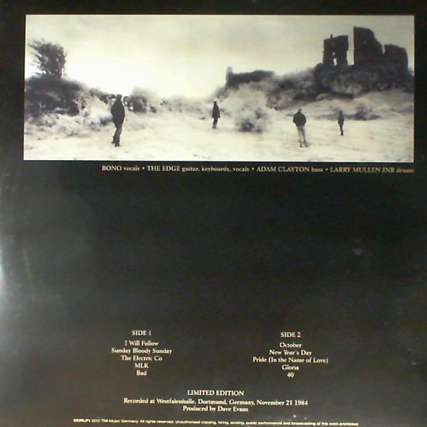 U2 — In The Name Of Love (Recorded live at Westfalenhalle, Dormund, Germany November 21st, 1984)