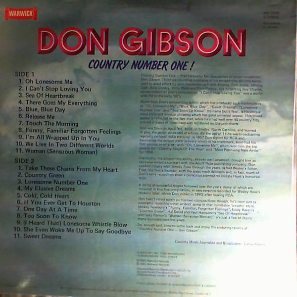 Gibson Don — Country Number One