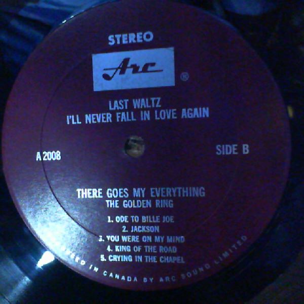 Golden Ring — Last Waltz / I'll Never Fall In Love Again / There Goes My Everything