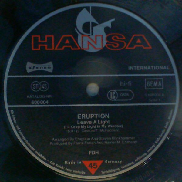 Eruption — Sweet side