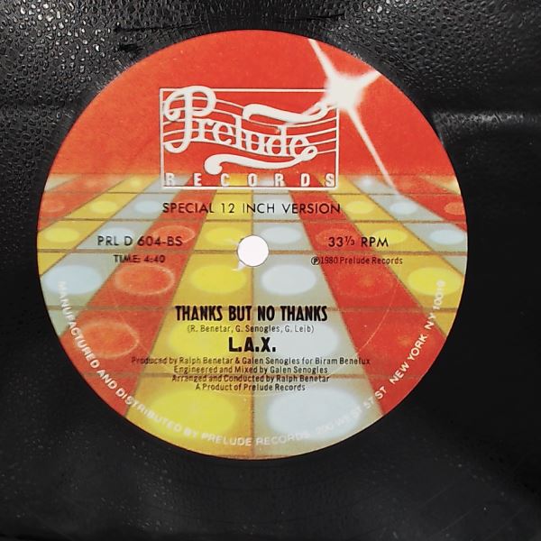 L.A.X. (Benatar R./Leib G.) — All My Love / Thanks But No Thanks