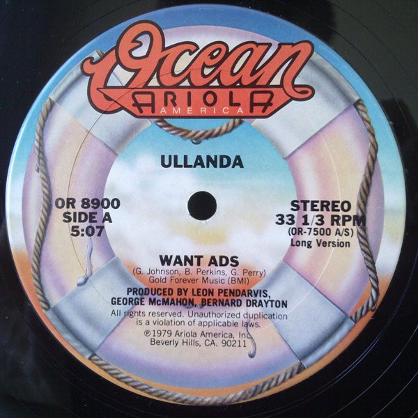 McCullough Ullanda — Want ads / Around and around