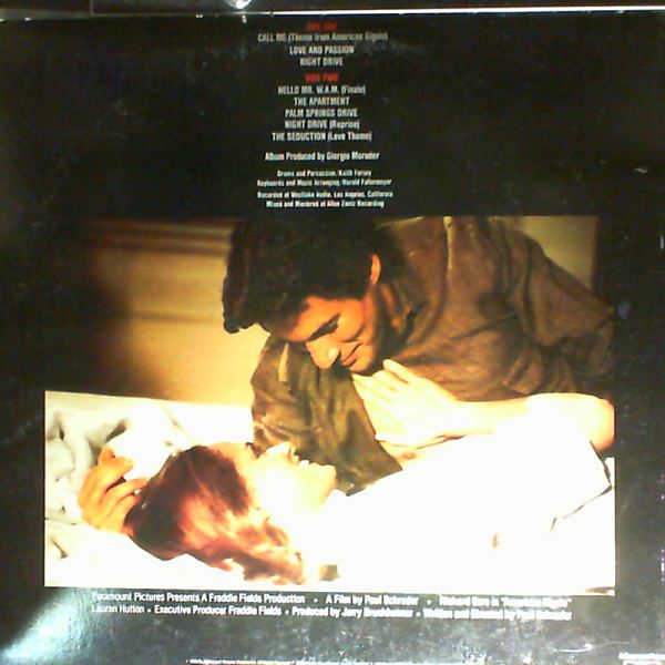 Moroder Giorgio — American Gigolo - Original Motion Picture Soundtrack