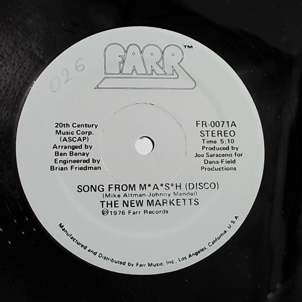 New Marketts — Song From M*A*S*H