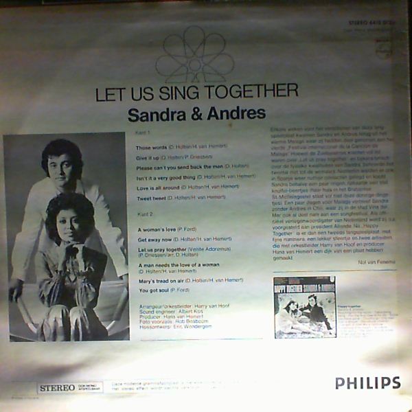 Sandra & Andres (Reemer Sandra, Holten Andreas Dries) — Let us sing together