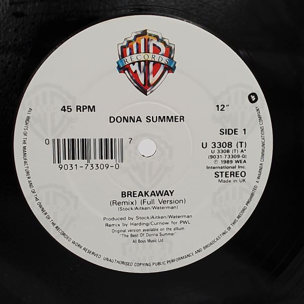 Summer Donna — Breakaway (Remix) / Love Is In Control (Finger On The Trigger)