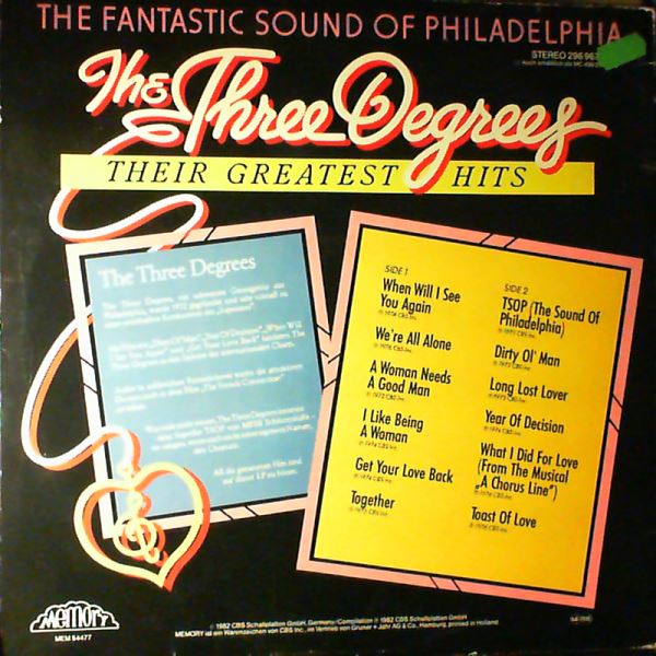 Three Degrees (Moroder G.) — Their Greatest Hits