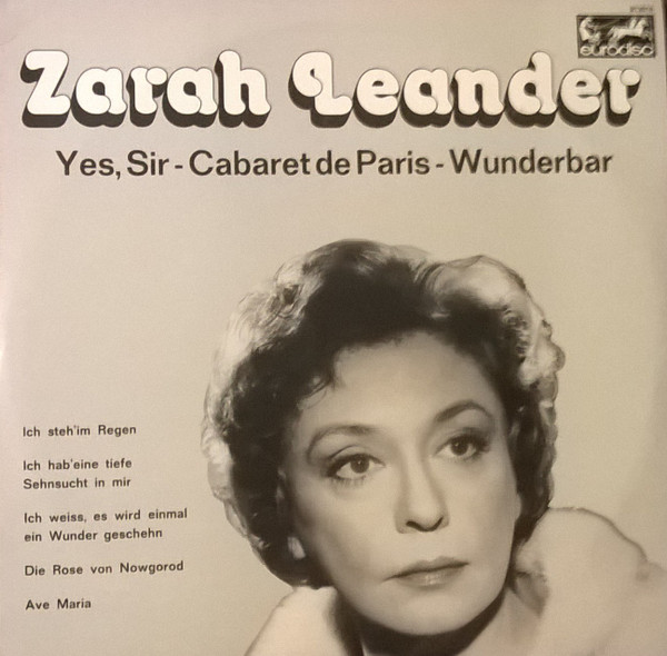 Zarah Leander — Yes,Sir - Cabaret De Paris - Wunderbar