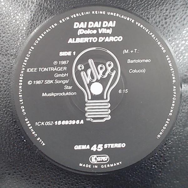 D'Arco Alberto — Dai Dai Dai (Dolce Vita) / Stella