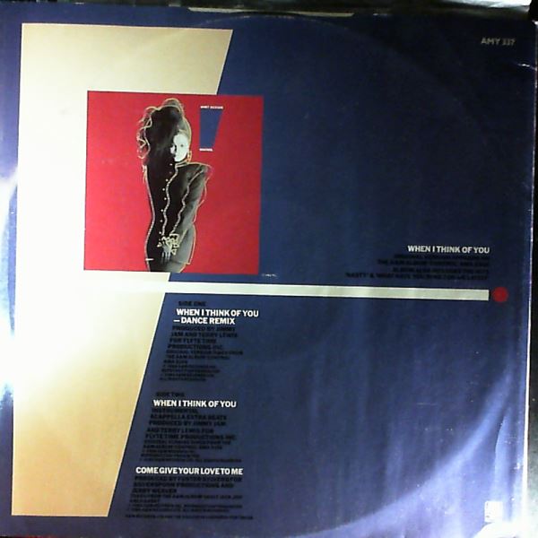 Jackson Janet — When I Think Of You (Dance Remix) / When I Think Of You / Come Give Your Love To Me