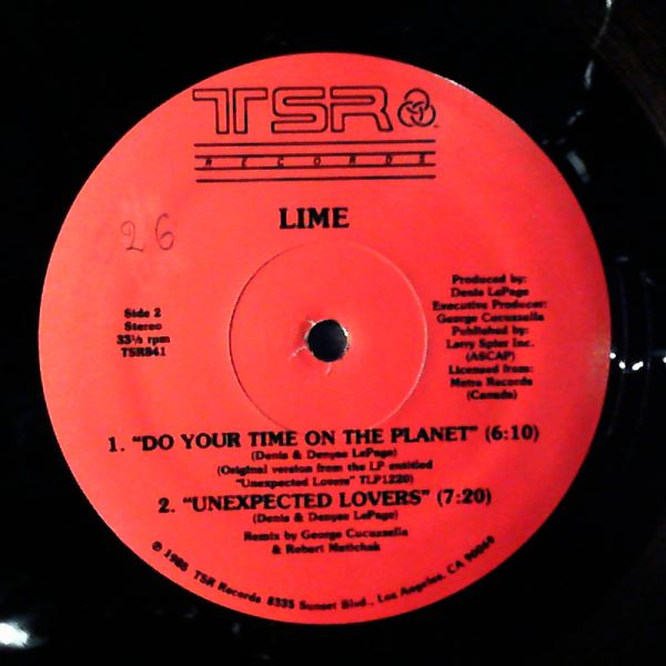 Lime — Do Your Time On The Planet / Unexpected Lovers