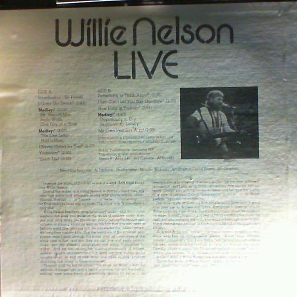 Nelson Willie — I Gotta Get Drunk - Live