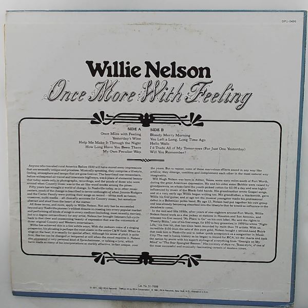 Nelson Willie — Once More With Feeling