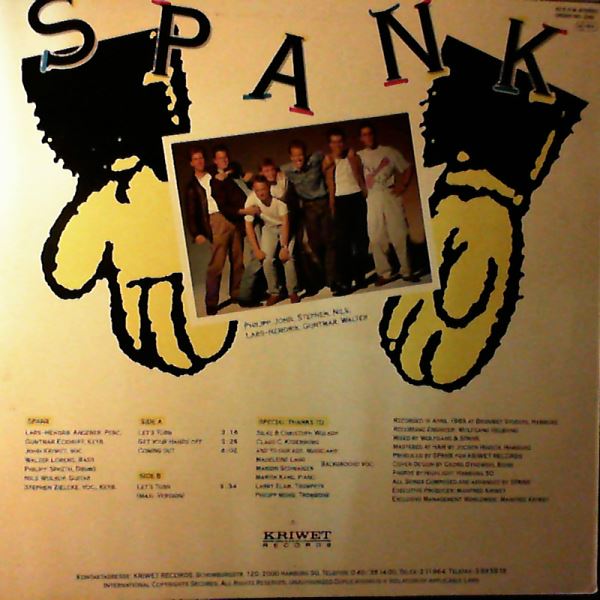 Spank — Let's Turn / Get Your Hands Off / Coming Out