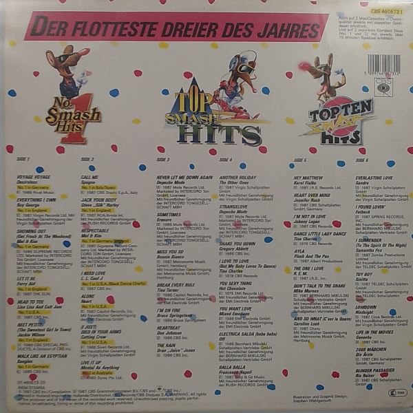 Various Artists — Smash Hits '87 Der Flotteste Dreier Des Jahres