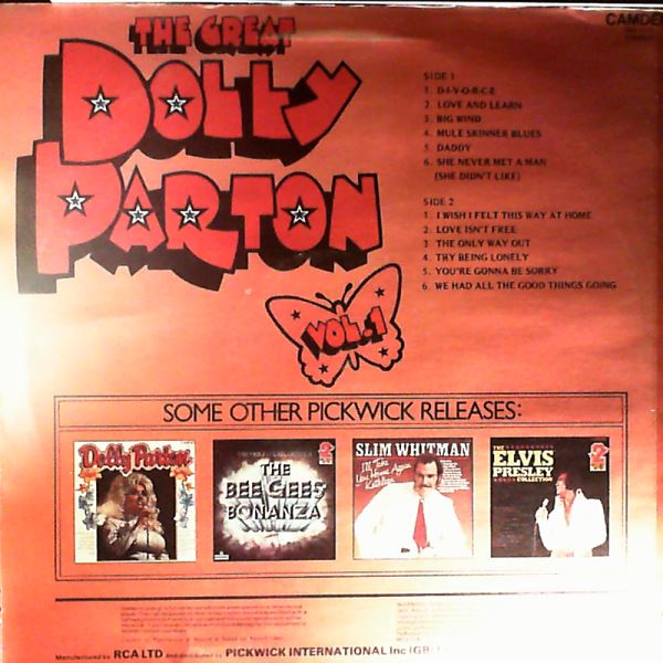 Parton Dolly — Great Parton Dolly Vol. 1 (D-I-V-O-R-C-E)