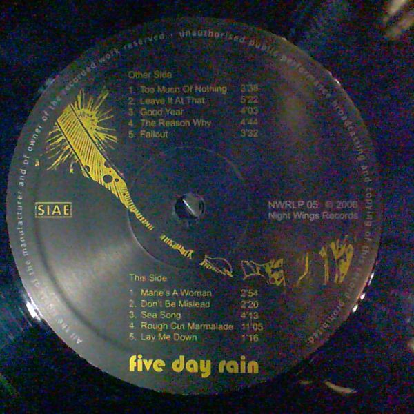 Five Day Rain (Maitland Graham - Glencoe) — Five Day Rain (Maitland Graham - Glencoe)